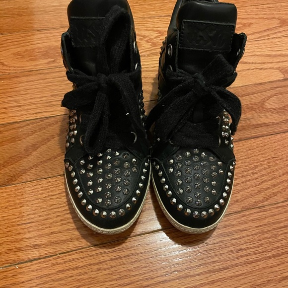 ASH | zest bis studded sneaker in black| RARE!!Size 7 - Picture 2 of 6